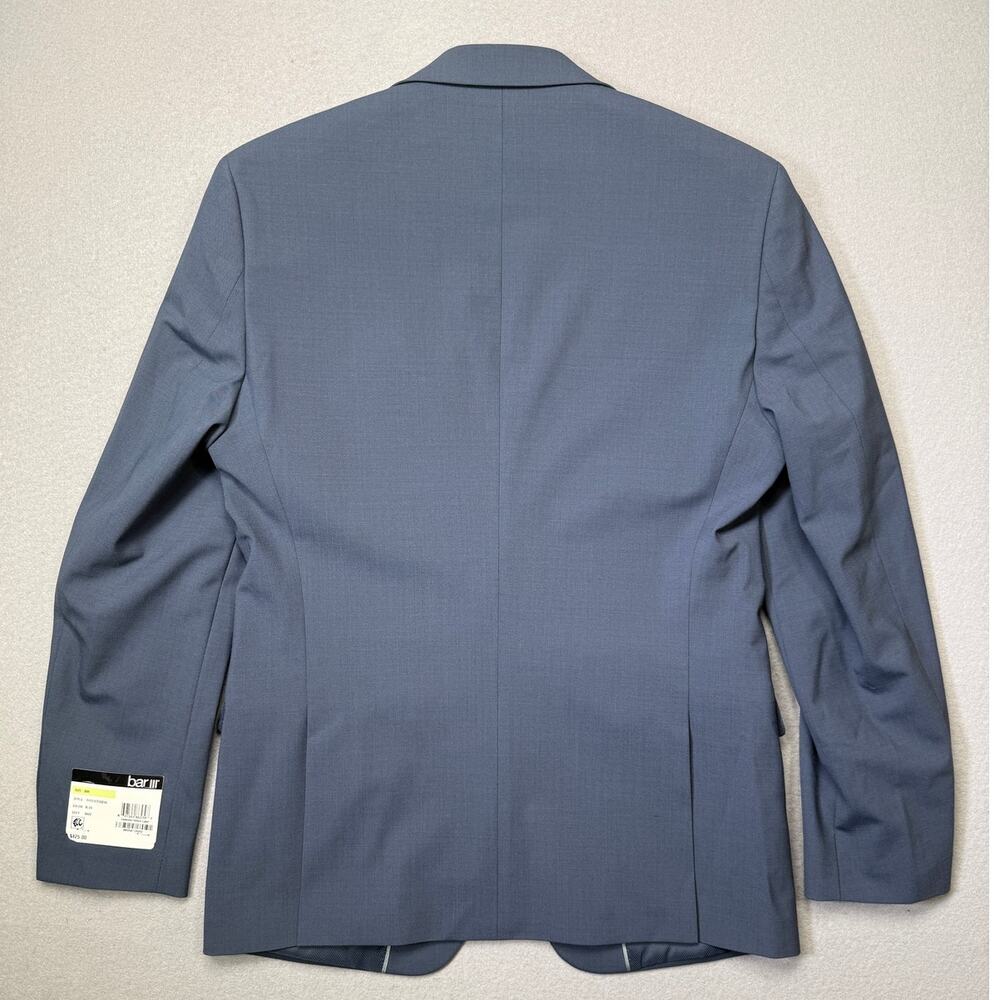 Bar III Men's Slim-Fit Wool-Blend Solid Suit Jacket, blue 38R $450 - Picture 2 of 13